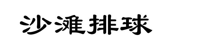 沙滩排球
