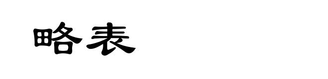 略表