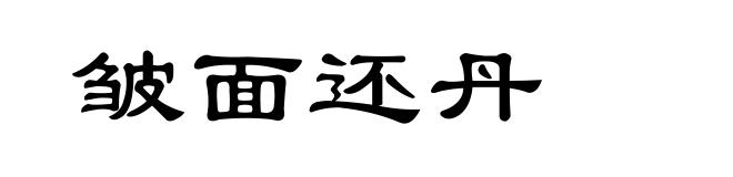 皱面还丹