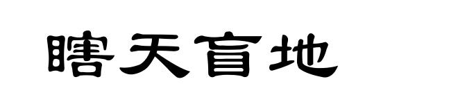 瞎天盲地
