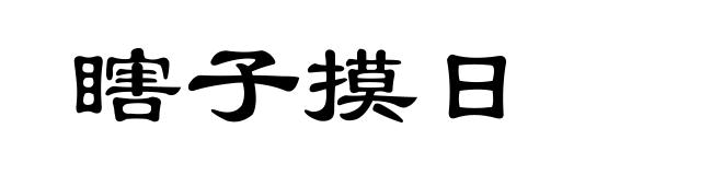 瞎子摸日