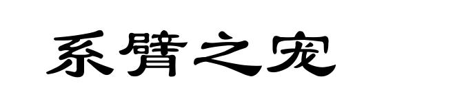 系臂之宠