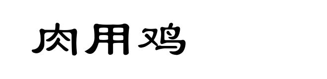 肉用鸡