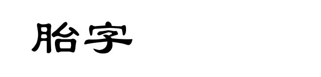 胎字