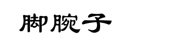 脚腕子