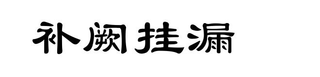 补阙挂漏