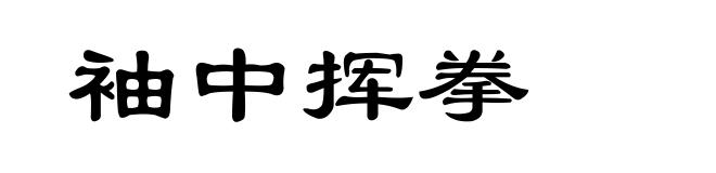 袖中挥拳