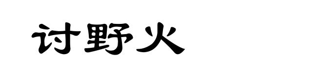 讨野火