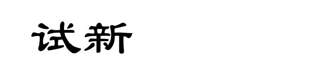 试新