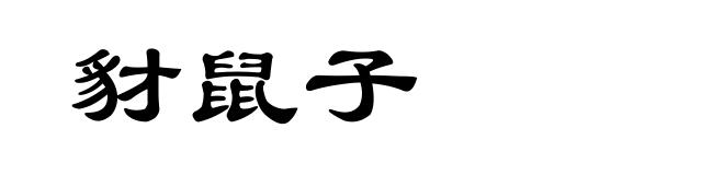 豺鼠子