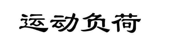 运动负荷