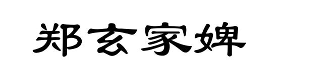 郑玄家婢