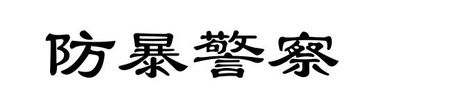 防暴警察