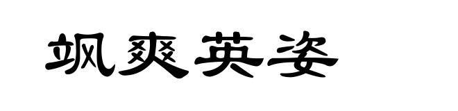 飒爽英姿