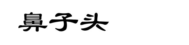 鼻子头