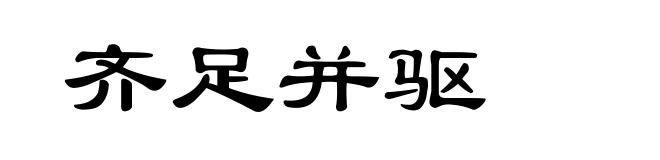 齐足并驱