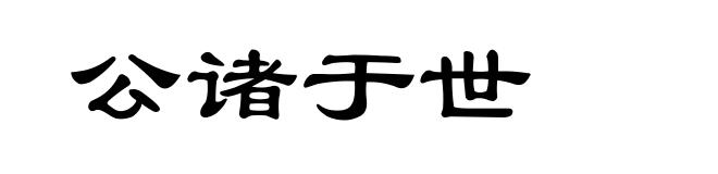 公诸于世