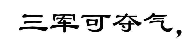 三军可夺气,将军可夺心