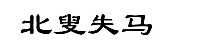 北叟失马