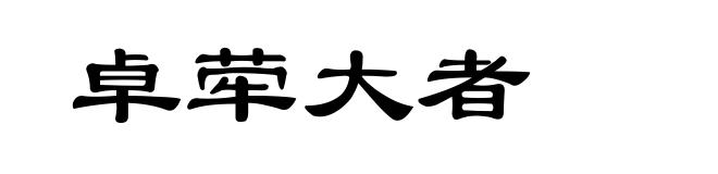 卓荦大者