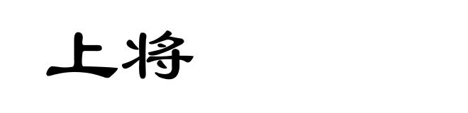 上将
