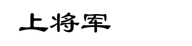 上将军