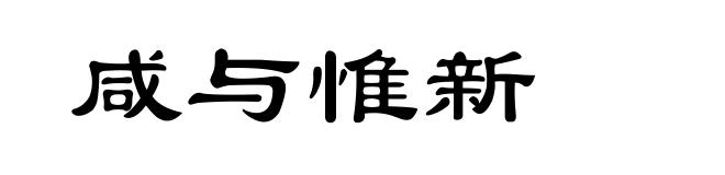 咸与惟新