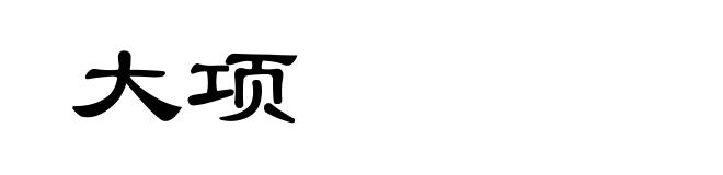 大项