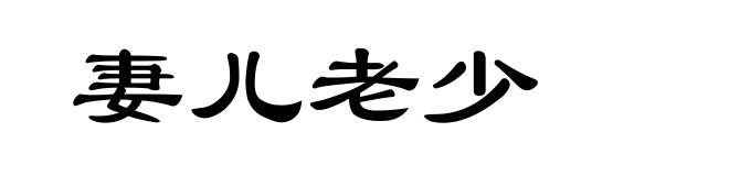 妻儿老少