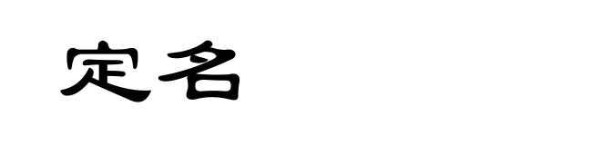 定名