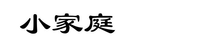 小家庭
