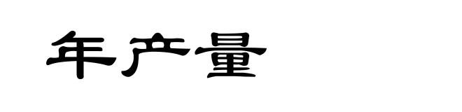 年产量