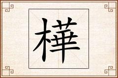 樺怎么写