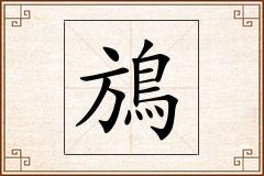 鴋怎么写