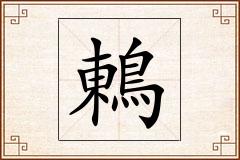 鶇怎么写