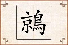 鶁怎么写