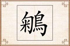 鵴怎么写