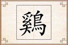 鷄怎么写