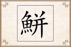 鮩怎么写