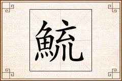 鯍怎么写