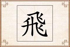 飛怎么写