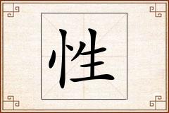 性怎么写